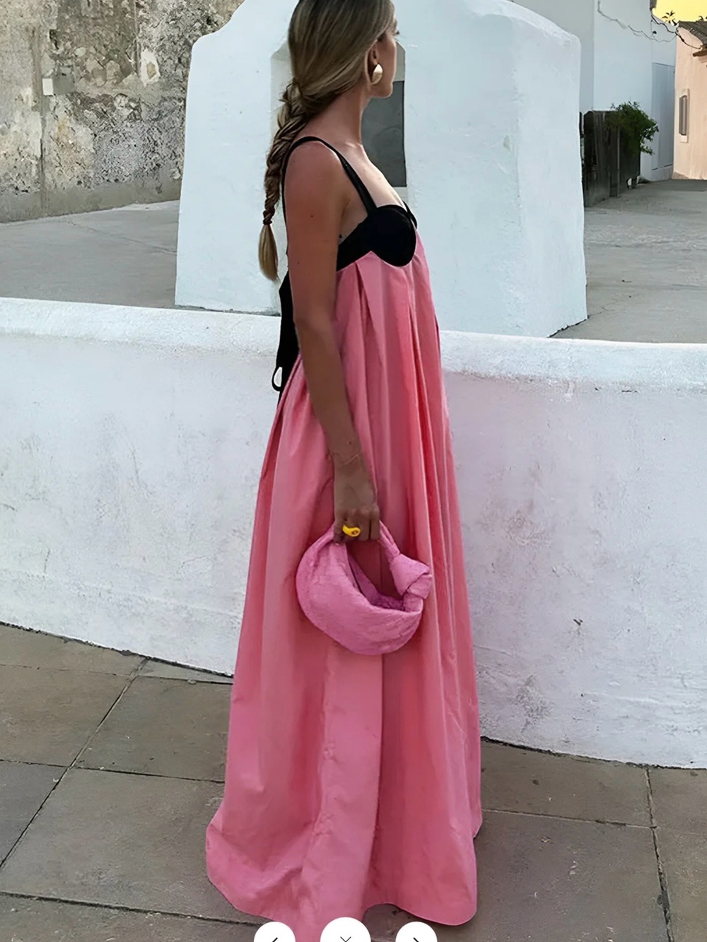 Commense Bra-Splicing Halter Strap Long Dress - XL - Picture 4 of 6